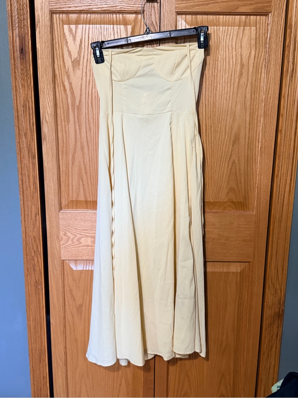 Pastel Yellow Romantic Maxi Dress - Size X-Small